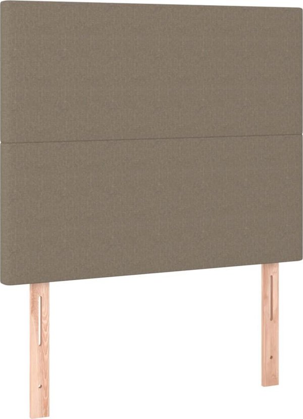 vidaXL Κρεβάτι Continental με στρώμα, ταφ, ύφασμα, 80x200 εκ.