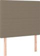 vidaXL Κρεβάτι Continental με στρώμα, ταφ, ύφασμα, 80x200 εκ.