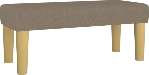 vidaXL Κρεβάτι Continental με στρώμα, ταφ, ύφασμα, 80x200 εκ.