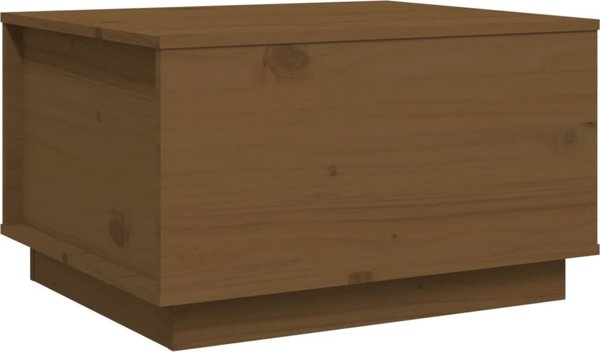 vidaXL Τραπεζάκι καφέ, χρώμα μέλι, 60x50x35 εκ., από μασίφ πεύκο