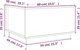 vidaXL Τραπεζάκι καφέ, χρώμα μέλι, 60x50x35 εκ., από μασίφ πεύκο