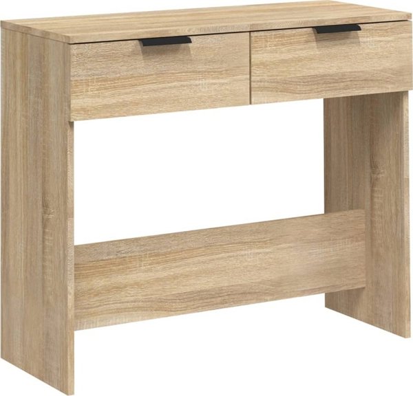 vidaXL Stolik konsolowy, dab sonoma, 90x36x75 cm