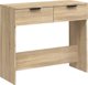 vidaXL Stolik konsolowy, dab sonoma, 90x36x75 cm