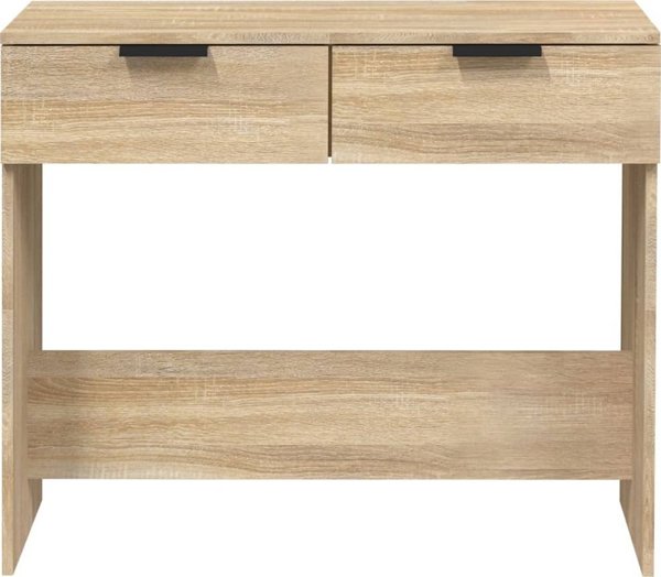 vidaXL Stolik konsolowy, dab sonoma, 90x36x75 cm