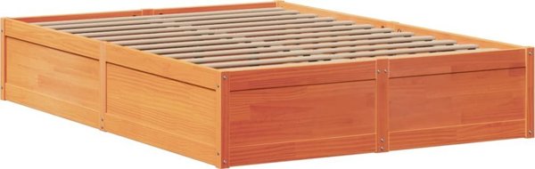 vidaXL ξύλινο πλαίσιο κρεβατιού χωρίς στρώμα 140x190 cm