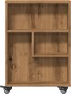 vidaXL Λεπτό Βοηθητικό Καρότσι, δρυς artisan, 48x13x68 εκ.