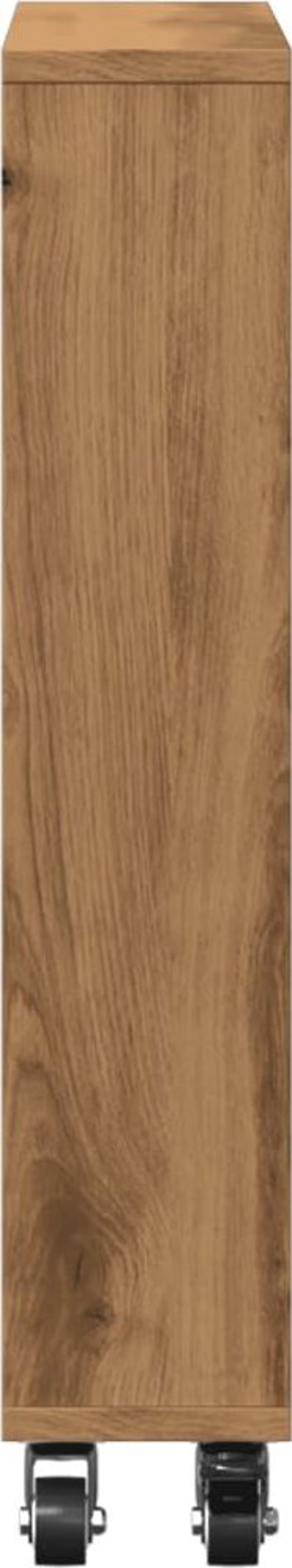 vidaXL Λεπτό Βοηθητικό Καρότσι, δρυς artisan, 48x13x68 εκ.