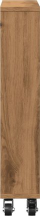 vidaXL Λεπτό Βοηθητικό Καρότσι, δρυς artisan, 48x13x68 εκ.
