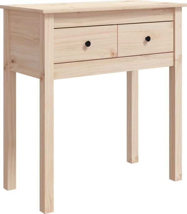 vidaXL vidaXL Stolik konsolowy, 70x35x75 cm, lite drewno sosnowe