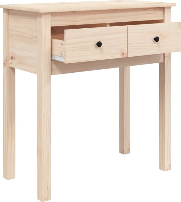 vidaXL vidaXL Stolik konsolowy, 70x35x75 cm, lite drewno sosnowe