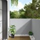 vidaXL Κάλυμμα μπαλκονιού, γκρι, 500x120 εκ, PVC