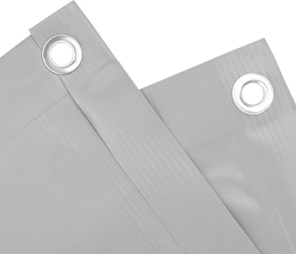 vidaXL Κάλυμμα μπαλκονιού, γκρι, 500x120 εκ, PVC