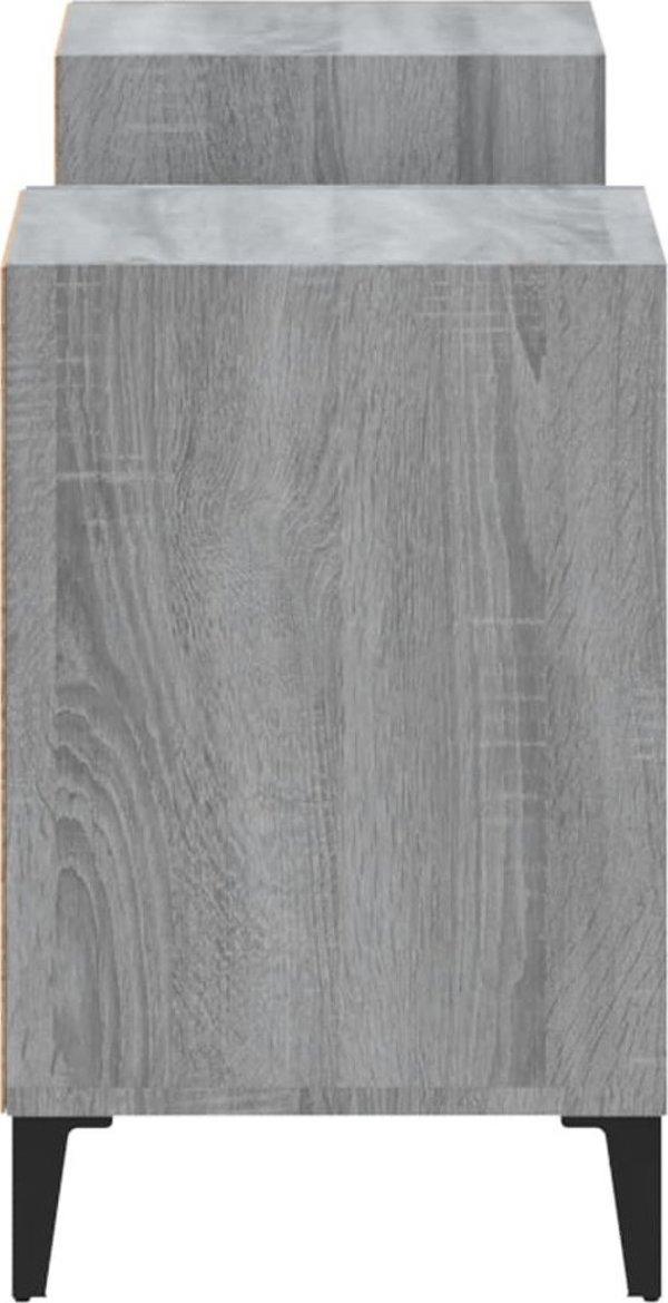vidaXL Έπιπλο Τηλεόρασης, γκρι δρυς Sonoma, 160x35x55 cm