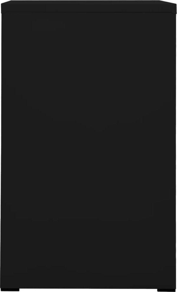 vidaXL vidaXL Szafka kartotekowa, czarna, 46x62x102,5 cm, stalowa