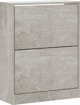 vidaXL Szafka na buty, szarosc betonu, 63x24x81 cm