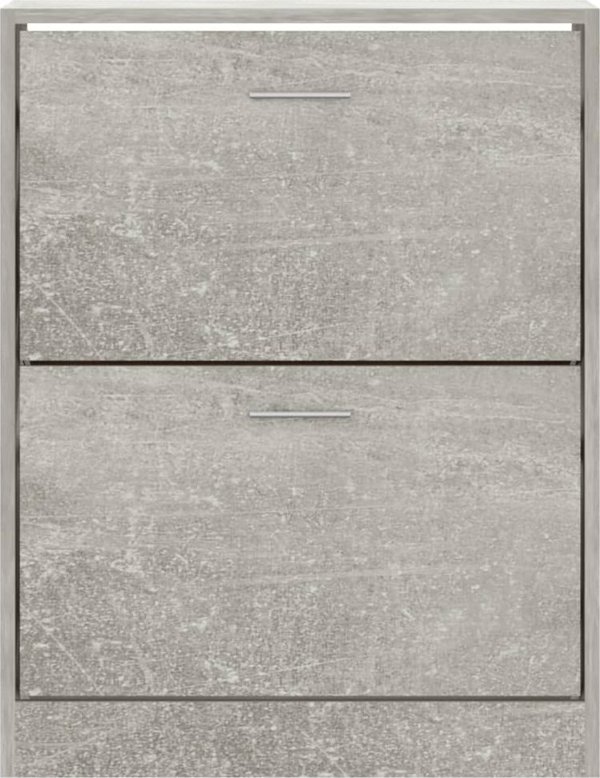 vidaXL Szafka na buty, szarosc betonu, 63x24x81 cm