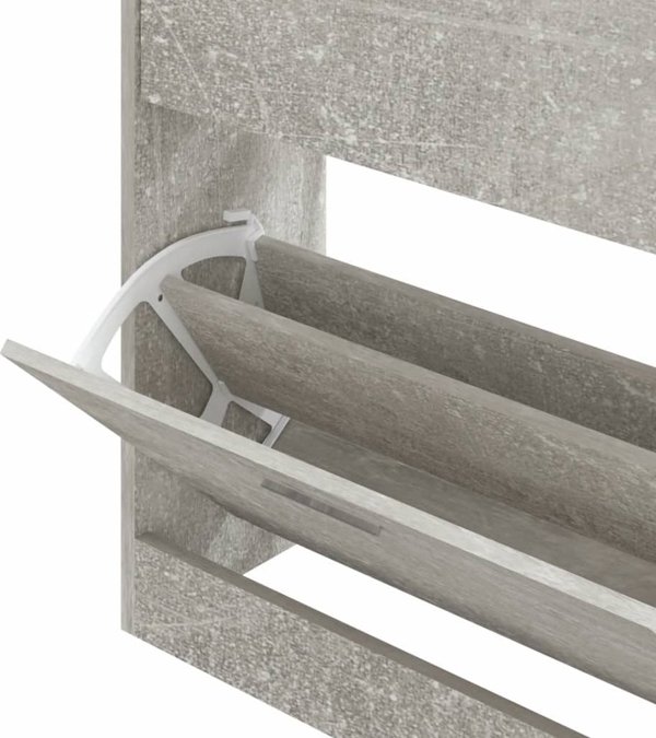 vidaXL Szafka na buty, szarosc betonu, 63x24x81 cm
