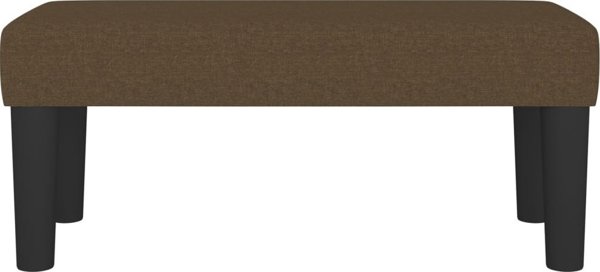 vidaXL Παγκάκι σκούρο καφέ, 70x30x30 cm, επενδυμένο με ύφασμα