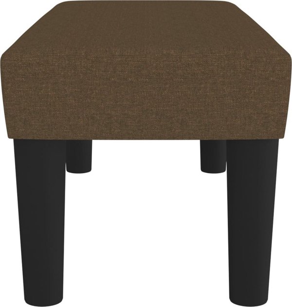 vidaXL Παγκάκι σκούρο καφέ, 70x30x30 cm, επενδυμένο με ύφασμα