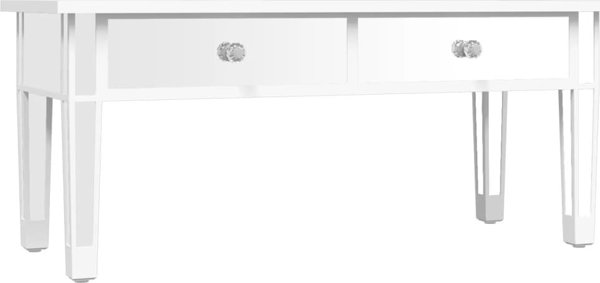 vidaXL Καθρέπτης Τραπεζάκι Καφέ 106x45x45 cm Πλάκα και Γυαλί