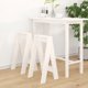 vidaXL Stolki, 2 szt., biale, 40x40x75 cm, lite drewno sosnowe