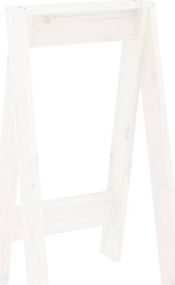 vidaXL Stolki, 2 szt., biale, 40x40x75 cm, lite drewno sosnowe