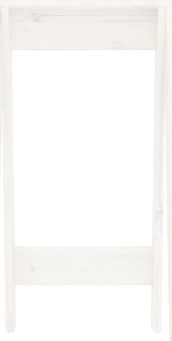 vidaXL Stolki, 2 szt., biale, 40x40x75 cm, lite drewno sosnowe