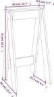 vidaXL Stolki, 2 szt., biale, 40x40x75 cm, lite drewno sosnowe