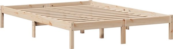vidaXL Κρεβάτι με Ράφι, χωρίς στρώμα, 120x190 εκ., πεύκο