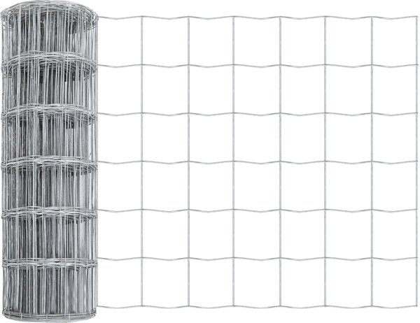 vidaXL Ogrodzenie Euro z 7 kolcami 0.4x10 m Stal ocynkowana