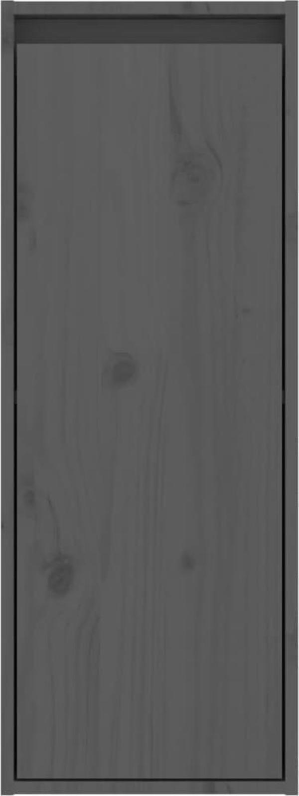 vidaXL Ντουλάπι τοίχου, γκρι, 30x30x80 εκ, συμπαγές πεύκο