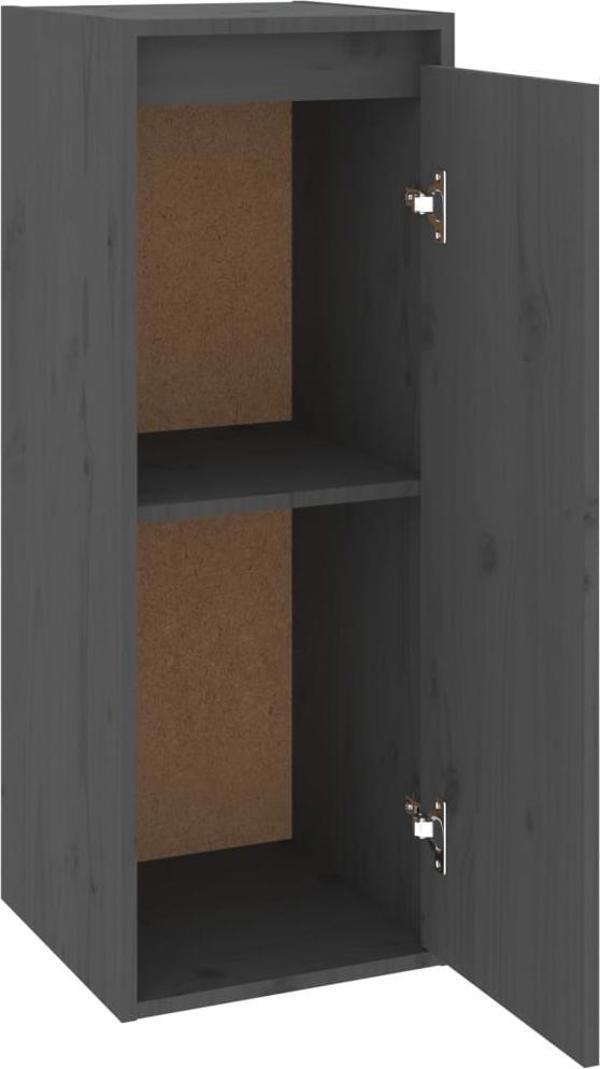 vidaXL Ντουλάπι τοίχου, γκρι, 30x30x80 εκ, συμπαγές πεύκο