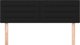vidaXL Zaglowki do lozka 2 szt., czarne, 72x5x78/88 cm, tkanina