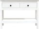 vidaXL Τραπεζάκι κονσόλας, λευκό, 100x35x75 εκ., μασίφ πεύκο