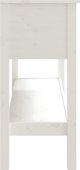vidaXL Τραπεζάκι κονσόλας, λευκό, 100x35x75 εκ., μασίφ πεύκο