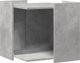 vidaXL Ντουλάπι για άμμο γάτας, γκρι σκουριά, 53x53x51 εκ