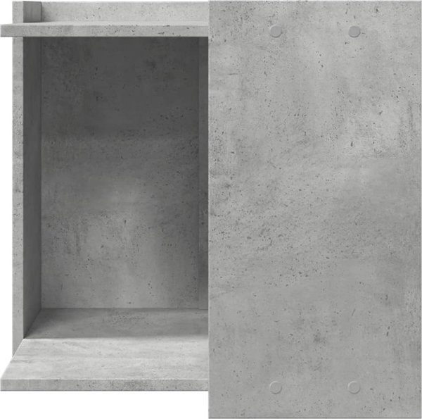 vidaXL Ντουλάπι για άμμο γάτας, γκρι σκουριά, 53x53x51 εκ