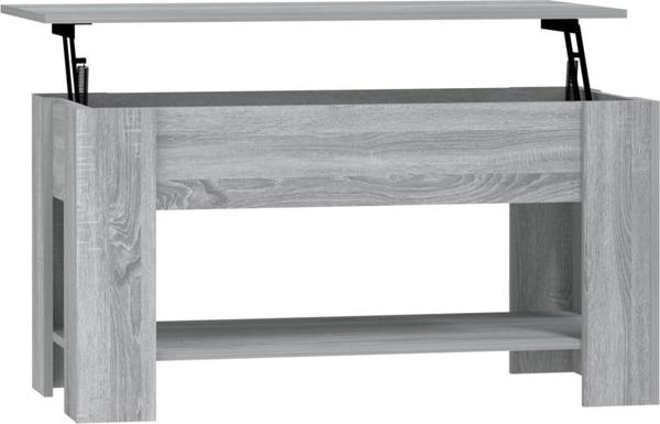 vidaXL Τραπεζάκι καφέ, γκρι δρυς σομόνα, 101x49x52 εκ