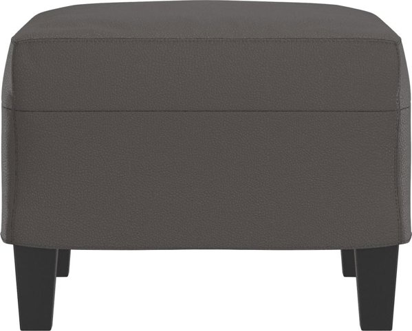 vidaXL Σκαμπό ποδιών, γκρι, 60x50x41 εκ., συνθετικό δέρμα