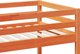 vidaXL κουκέτα, κερωμένο καφέ, 90x200 εκ., συμπαγές πεύκο