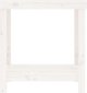 vidaXL Λευκός πάγκος εργασίας 80x50x80 cm από μασίφ ξύλο πεύκου