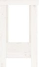 vidaXL Λευκός πάγκος εργασίας 80x50x80 cm από μασίφ ξύλο πεύκου