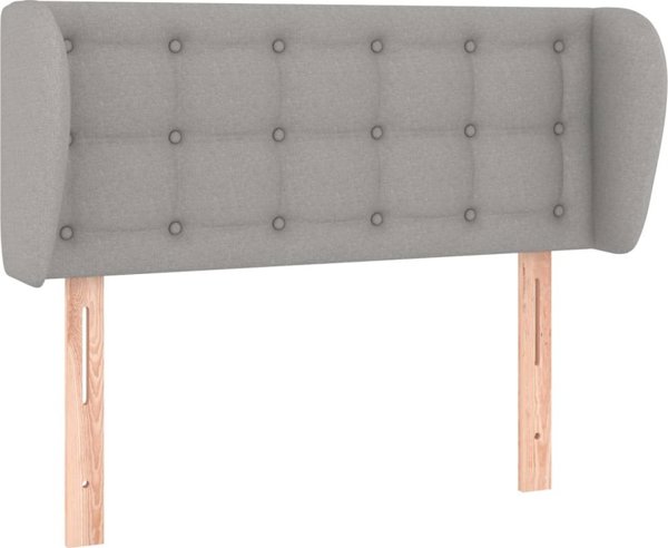 vidaXL Zagloewek uszak, jasnoszary, 93x23x78/88 cm, tkanina