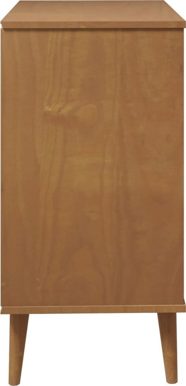 vidaXL Συρταριέρα, καφέ, 80x40x80 εκ, σκληρό ξύλο πεύκου