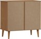 vidaXL Συρταριέρα, καφέ, 80x40x80 εκ, σκληρό ξύλο πεύκου