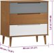 vidaXL Συρταριέρα, καφέ, 80x40x80 εκ, σκληρό ξύλο πεύκου