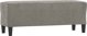 vidaXL Παγκάκι ανοιχτού γκρι, 100x35x41 cm, επενδυμένο με βελούδο