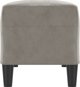 vidaXL Παγκάκι ανοιχτού γκρι, 100x35x41 cm, επενδυμένο με βελούδο
