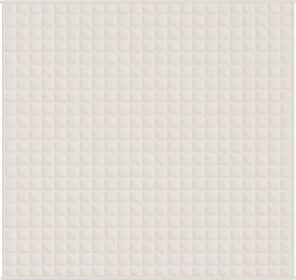 vidaXL Κουβέρτα Επίβαρου, κρεμ, 220x230 cm, 15 kg, ύφασμα