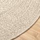 vidaXL Χαλί ZIZUR 160x230εκ. Κρεμ με Εμφάνιση Λινού για Εσωτερικούς και Εξωτερικούς Χώρους